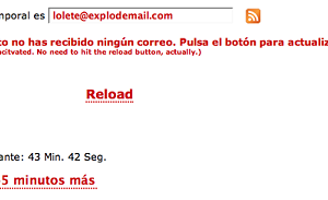 Explodemail: cuenta de correo temporal