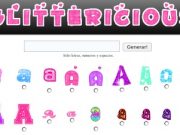 Glittericio.us, generador de logos online