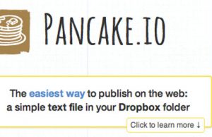 Pancake.io, una forma de compartir archivos en tu web a través de Dropbox Logo Pancake