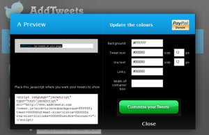 Pon tus tweets en cualquier web