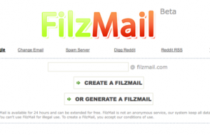 FilzMail, cuentas de correo de 24 horas