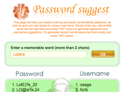 Password Suggest, crear usuarios y contraseñas