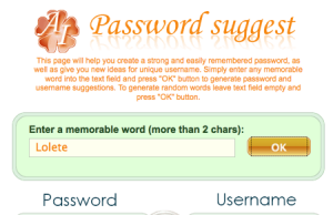 Password Suggest, crear usuarios y contraseñas