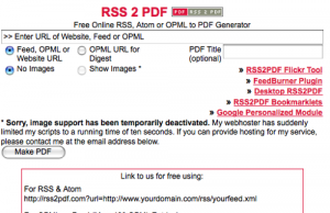 Tus feeds en PDF