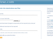Torrent2exe, descargar por bittorrent directamente desde la web