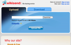 Wikisend, envío de archivos a través de Internet